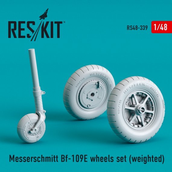 1/48 Messerschmitt Bf-109E weighted wheels set