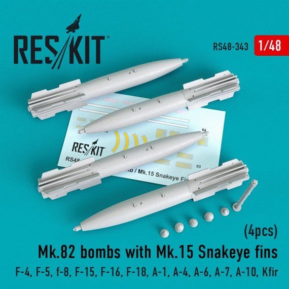 1/48 Mk.82 bombs with Mk.15 Snakeye Fins