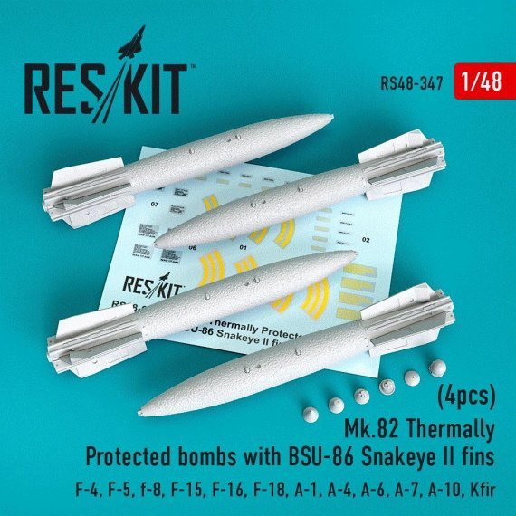 1/48 Mk.82 Therm.Prot.bombs with BSU-86 Snakeye II
