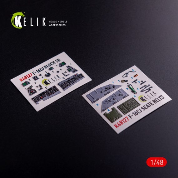 Kelik D�calcomanies 3D Cockpit F-16CJ 1/48