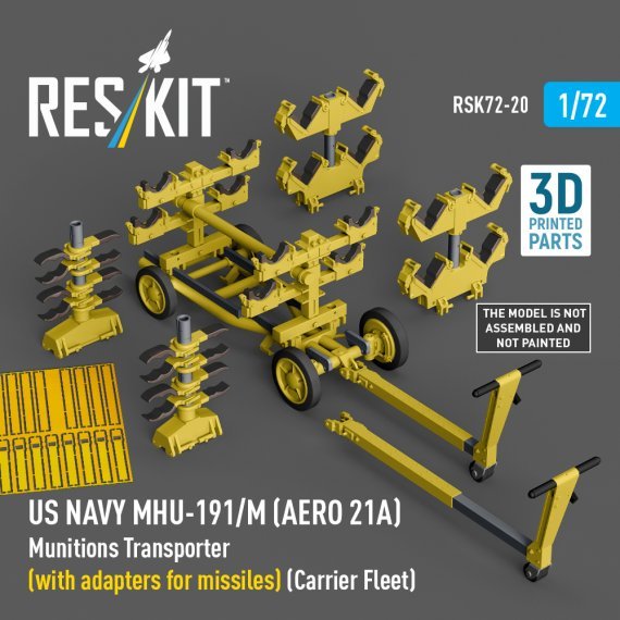 1/72 MHU-191/M Munition Transpokes with adapters missiles