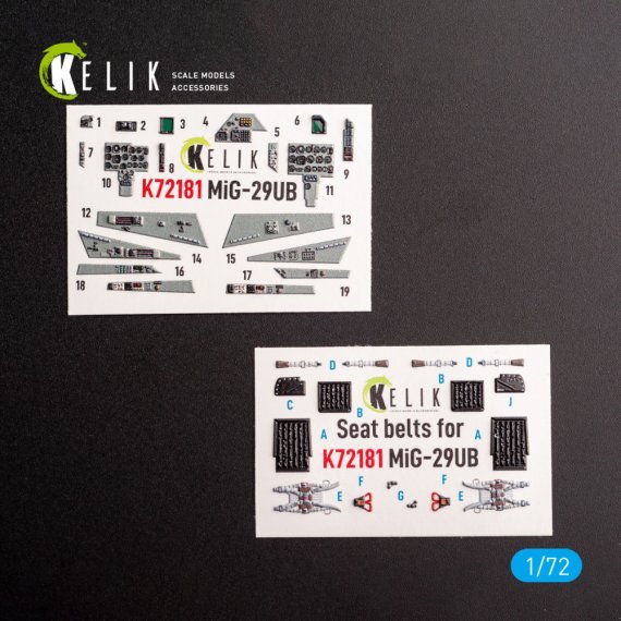 1/72 MiG-29UB interior 3D IBG