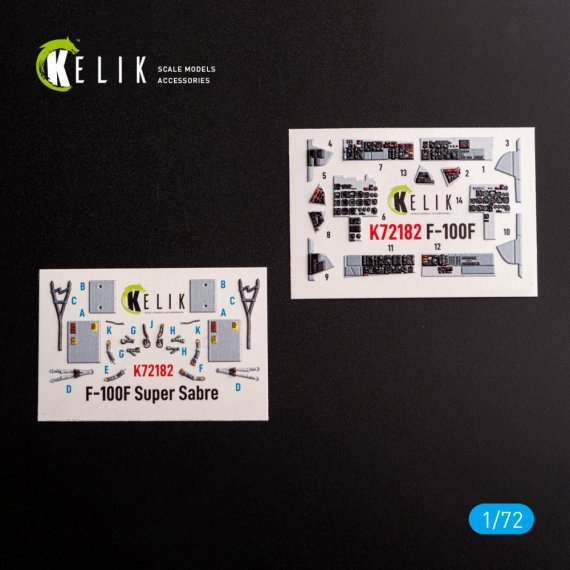 1/72 F-100F interior 3D for Trumpeter
