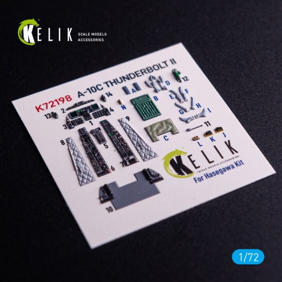 1/72 A-10C interior 3D for Hasegawa