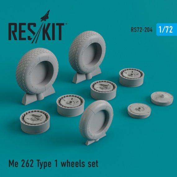 1/72 Messerschmitt Me-262A-1/Me-262B-2 Type 1 wheels set