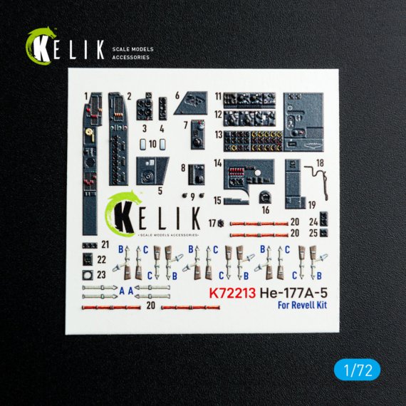 1/72 He-177A-5 interior 3D for Revell