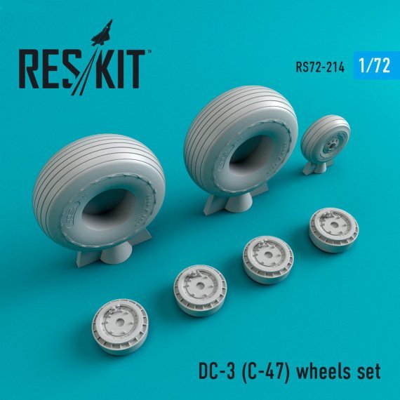 1/72 DC-3 wheels