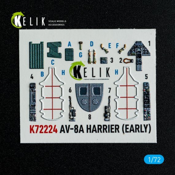 RESKIT 1/72 AV-8A Harrier Early Interior 3D Italeri