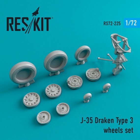 1/72 J-35 Draken Type 3 wheels