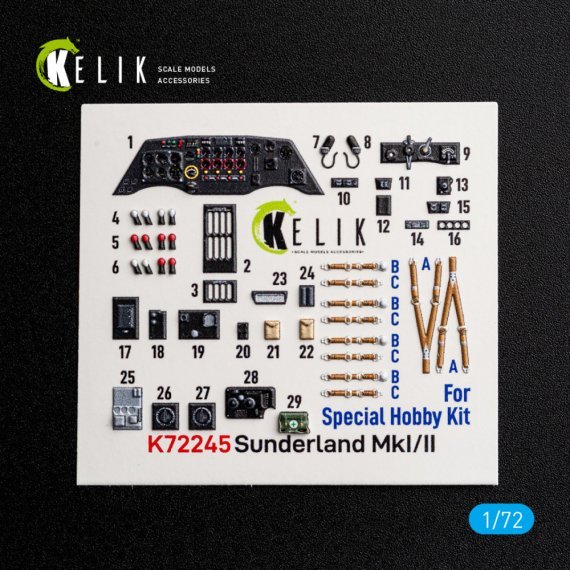 1/72 Sunderlend MkI/II interior 3D SP.HOB.