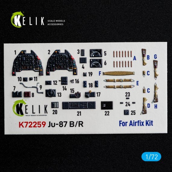 Kelik 1/72 Ju-87 B/R Int�rieur 3D pour Airfix