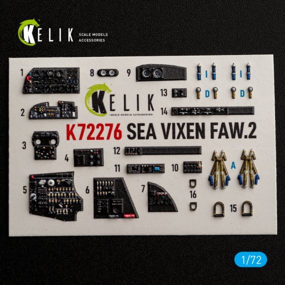 Kelik 1/72 Sea Vixen FAW.2 Int�rieur 3D Cyber