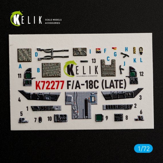 Kelik 1/72 Int�rieur 3D F/A-18C tardif Academy