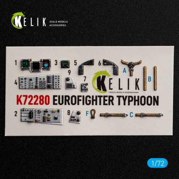 Kelik 1/72 Eurofighter Typhoon Int�rieur 3D Hasegawa