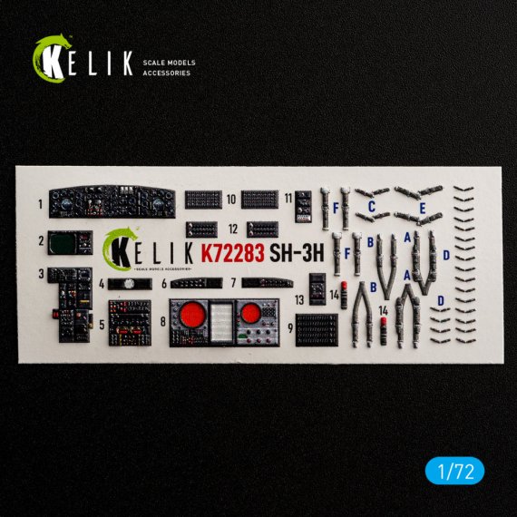 Kelik 1/72 Int�rieur 3D SH-3H Sea King Foreart