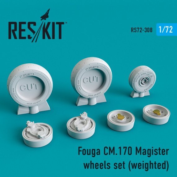 1/72 Fouga CM.170 Magister wheels set