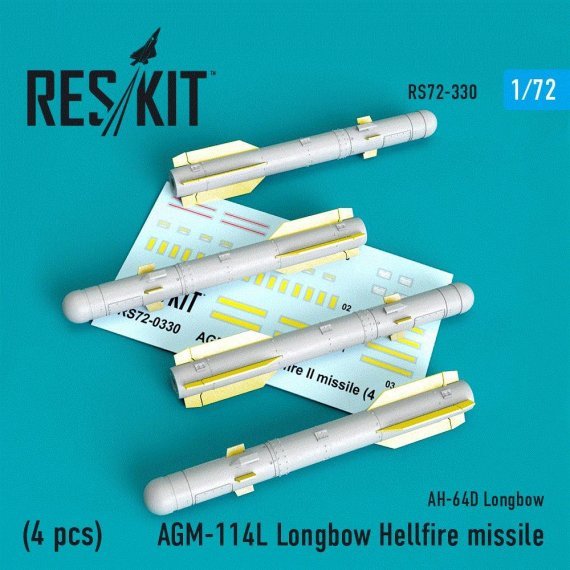 1/72 AGM-114L Longbow Hellfire missile