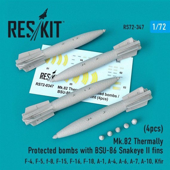 1/72 Mk.82 Thermo Protected bombs with BSU-86 Snakeye II