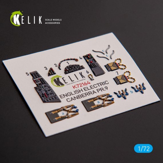 1/72 English Electric Canberra PR.9 interior 3D