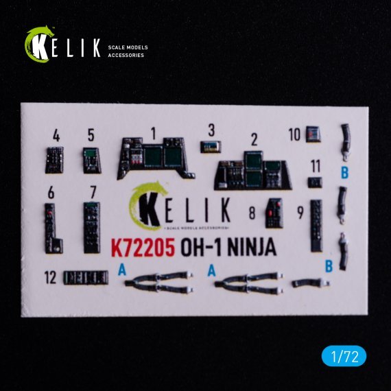 Kelik Set D�taillage Cockpit OH-1 Ninja 1/72