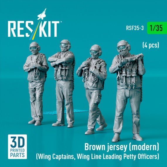1/35 Brown jersey modern 4 figure