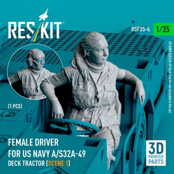 1/35 Female driver US NAVY for A/S32A-49 Deck Tractor