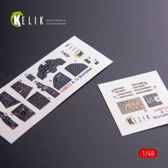 1/48 A-1J Skyraider interior 3D decals