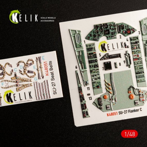 1/48 SU-27 Flanker interior 3D decal