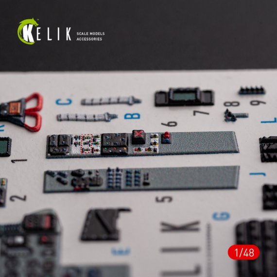 1/48 MiG-29AS interior 3D for Academy decal