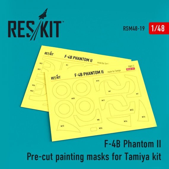 1/48 F-4B Phantom II Pre-cut painting masks
