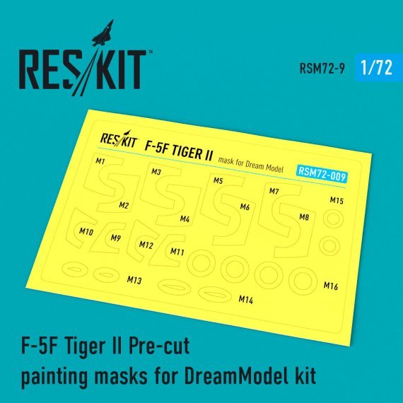 1/72 F-5F Tiger II Painting Masks