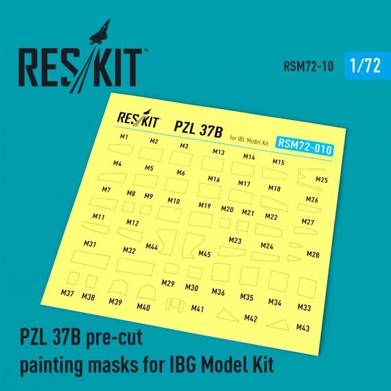 1/72 PZL.37B I Los Polish Medium Bomber Pre-cut painting masks