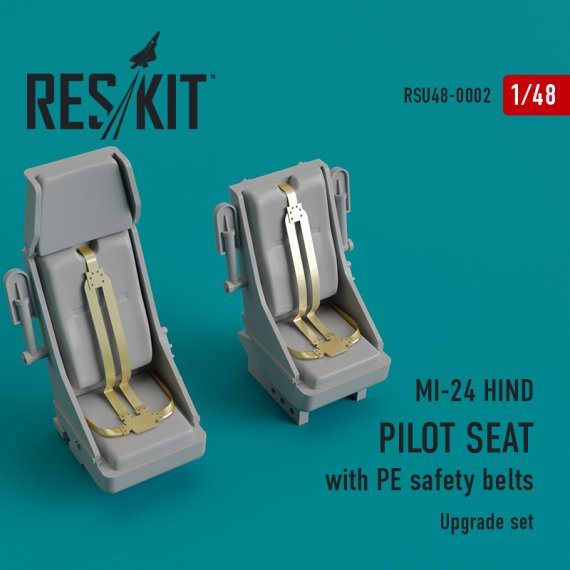 1/48 Mi-24 Hind Pilot seat with PE safety belts