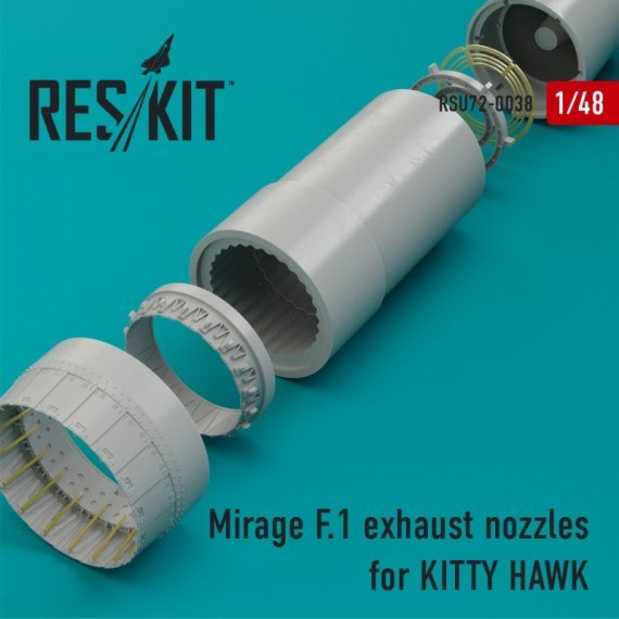 1/48 Mirage F.1 exhaust nozzles