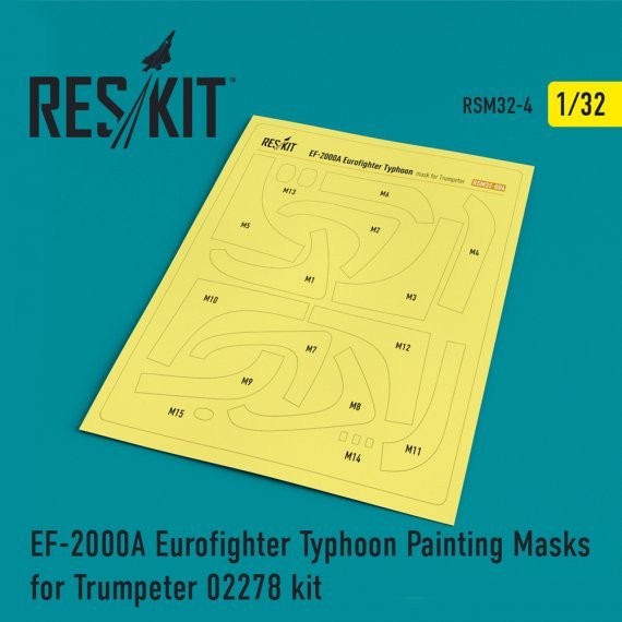 1/32 Eurofighter EF-2000A Typhoon Canopy Painting Masks