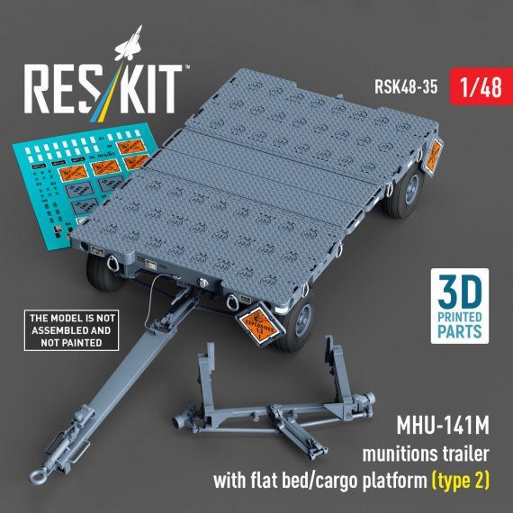 Reskit 1/48 MHU-141M Munitions Trailer Flat Bed