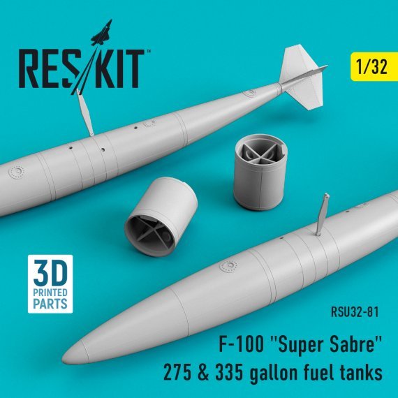 1/32 F-100 Super Sabre 275 & 335 gallon fuel tanks