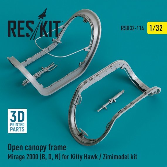 1/32 Open canopy frame Mirage 2000 B,D,N for Kitty Hawk