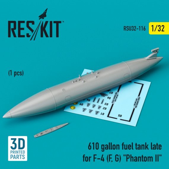 1/32 610 gallon fuel tank late for McDonnell F-4F/F-4G Phantom
