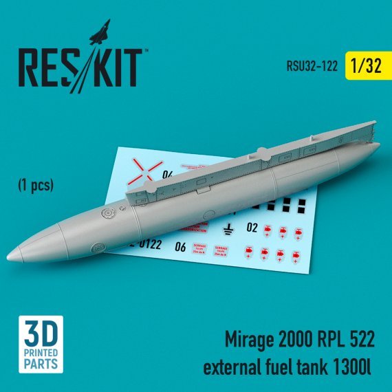 1/32 Dassault-Mirage 2000 Rpl 522 external fuel tank 1300lt