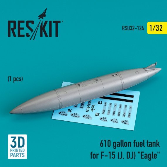 1/32 610 gallon fuel tank for F-15 J, DJ Eagle