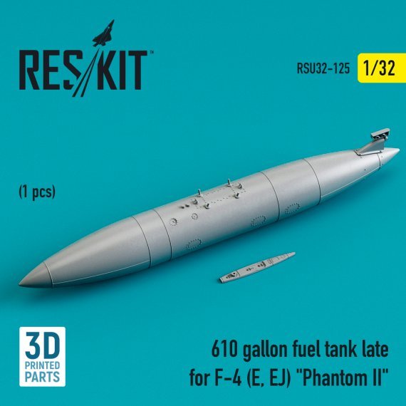1/32 610 gallon fuel tank late for McDonnell F-4E/F-4EJ Phantom