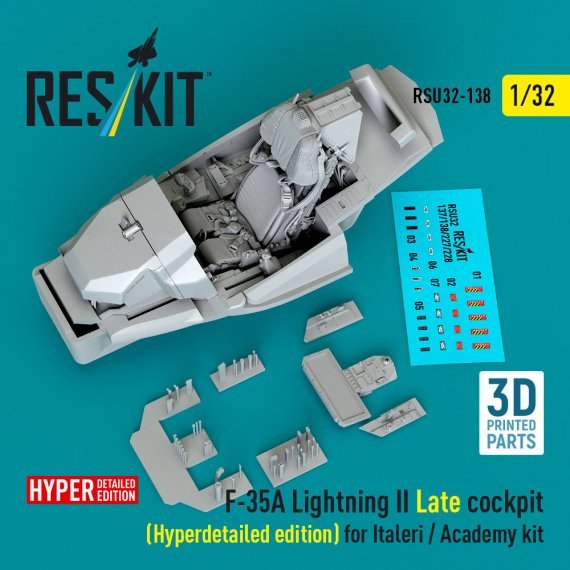 RESKIT 1/32 F-35A Lightning II Cockpit tardif Hyperd�taill�