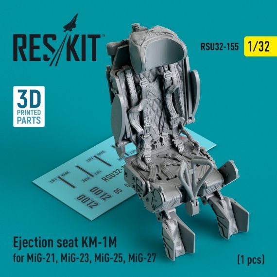 1/32 Ejection seat KM-1M for MiG-21/23/25/27 1 pc.
