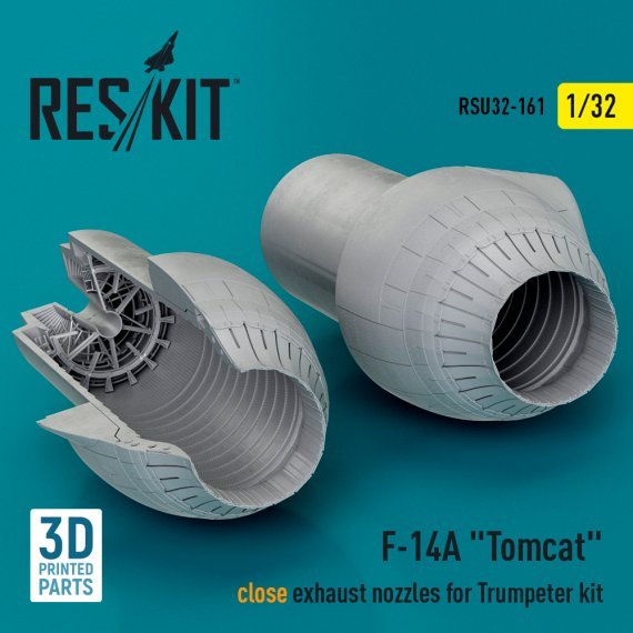 1/32 F-14A Tomcat close exhaust nozzles for Trumpeter