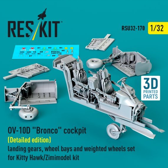 1/32 OV-10D Bronco cockpit Detailed Kitty Hawk/ZIMI