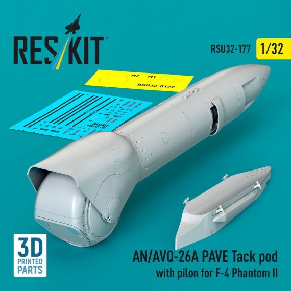 Reskit 1/32 AN/AVQ-26A PAVE Tack Pod with Pylon F-4