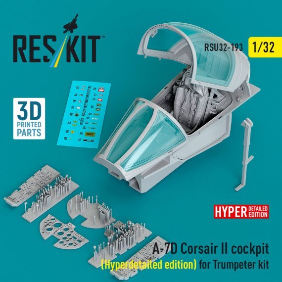 RESKIT Cockpit A-7D Corsair II Hyperdetailliert 1/32 Trumpeter
