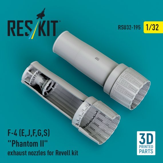 1/32 F-4 E, J, F, G, S Phantom II exhaust nozzles