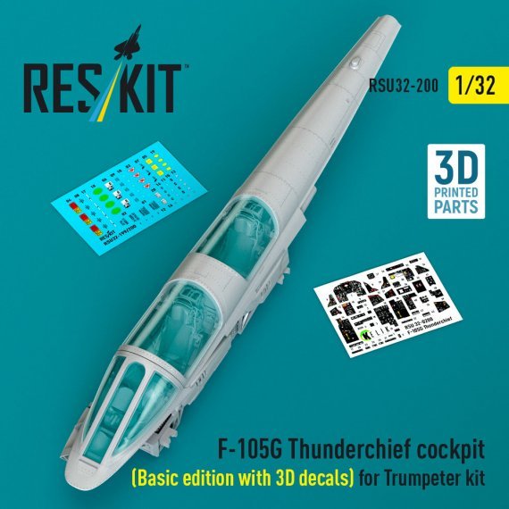 RESKIT F-105G Thunderchief Cockpit 1/32 Basic Edition
